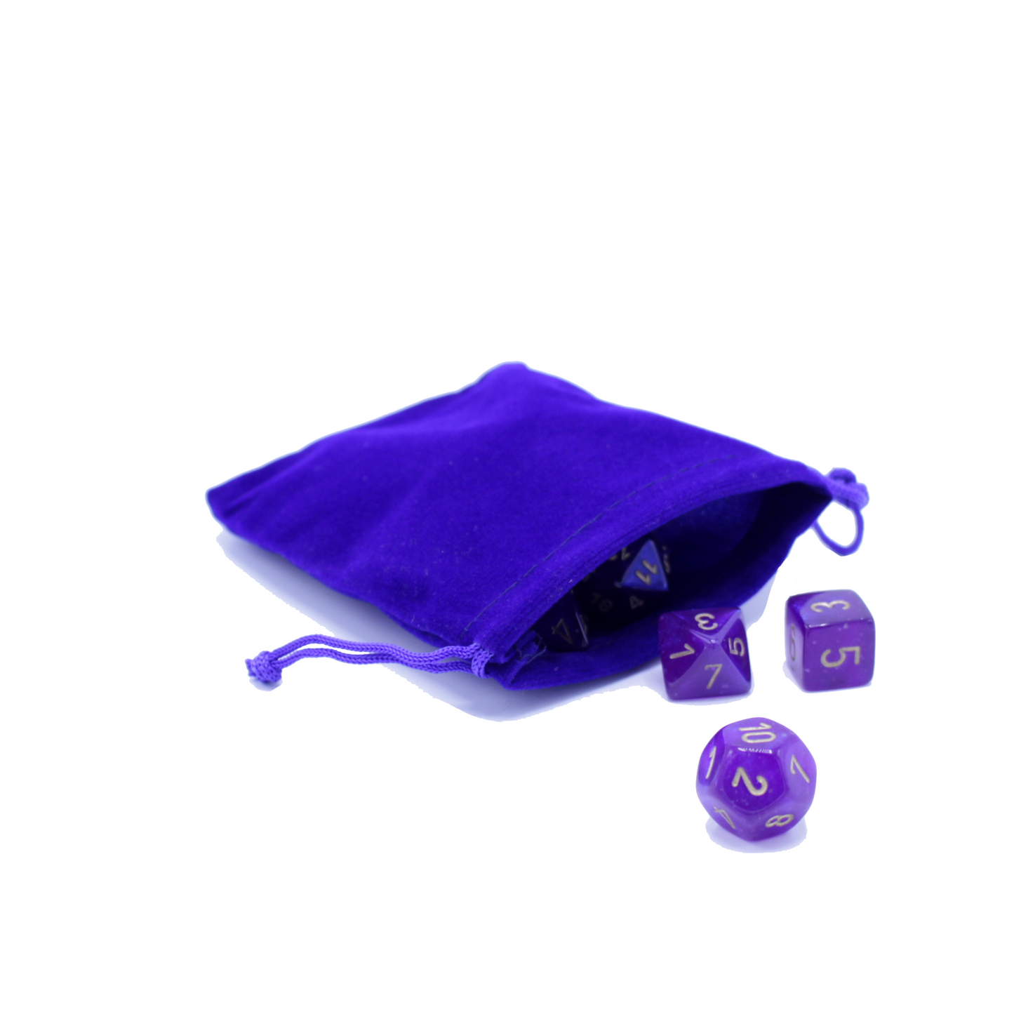 Suede Dice Bag - Blue