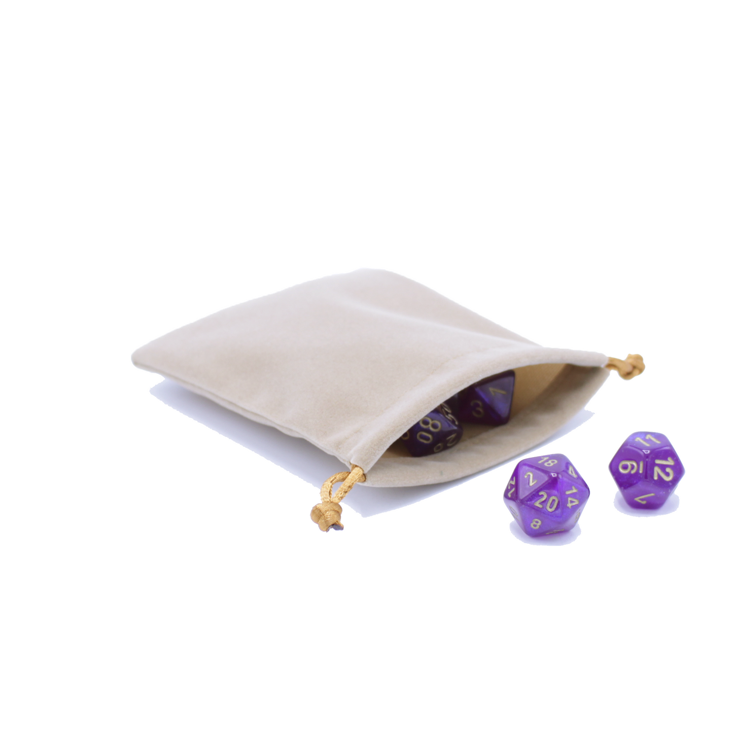 Suede Dice Bag - Taupe