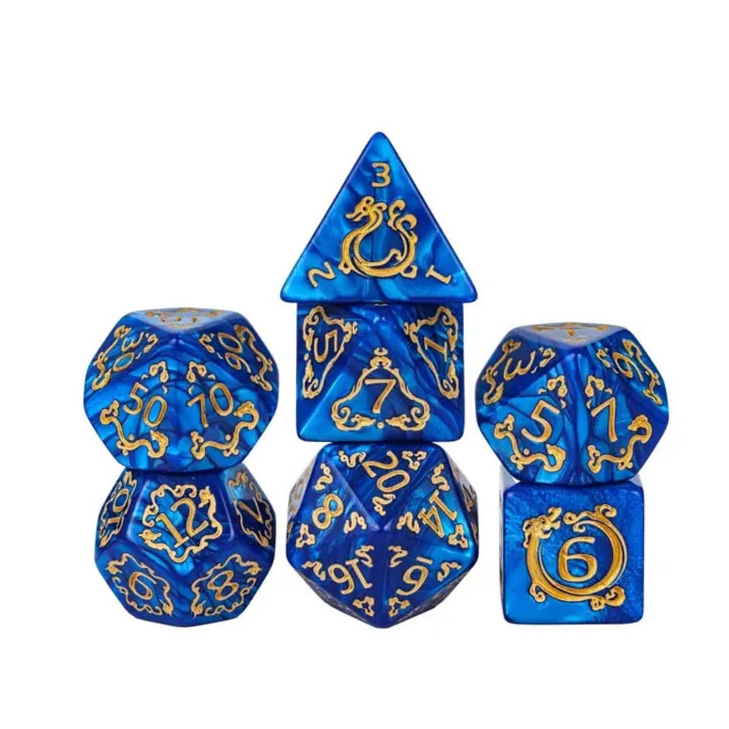 Dragon Tempest - Blue Dice Set