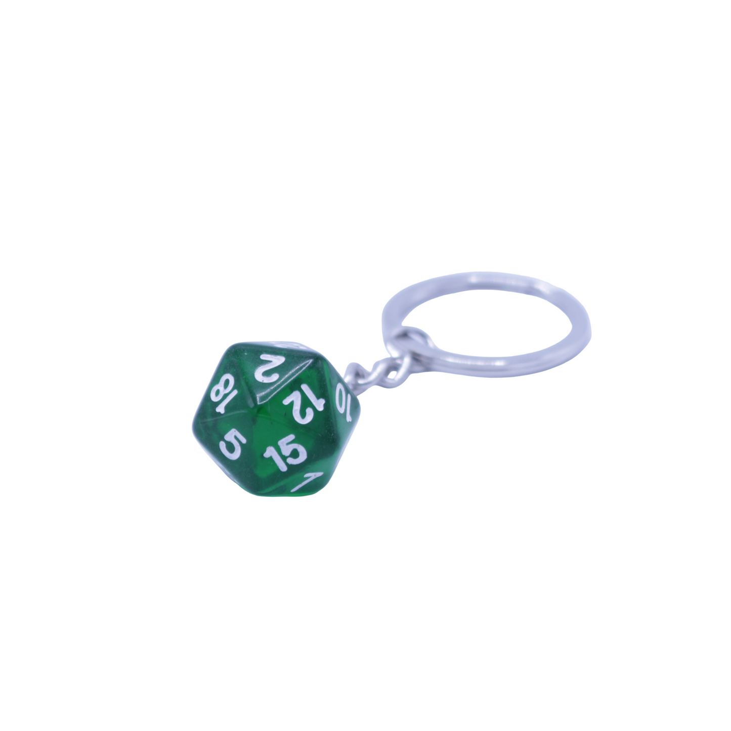 D20 Keychain - Green