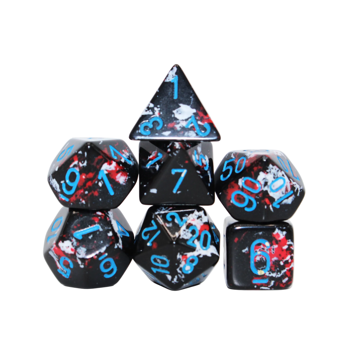 Brush - Dark Side with Blue Dice Set