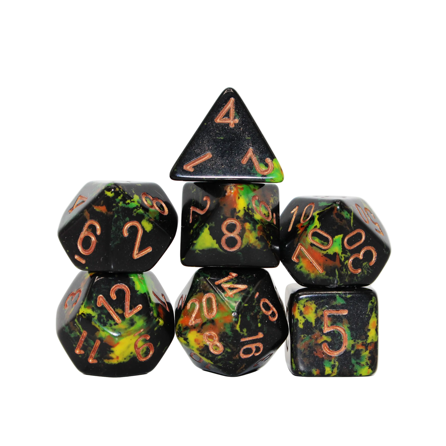 Brush - Deep Forest with Gold Dice Set
