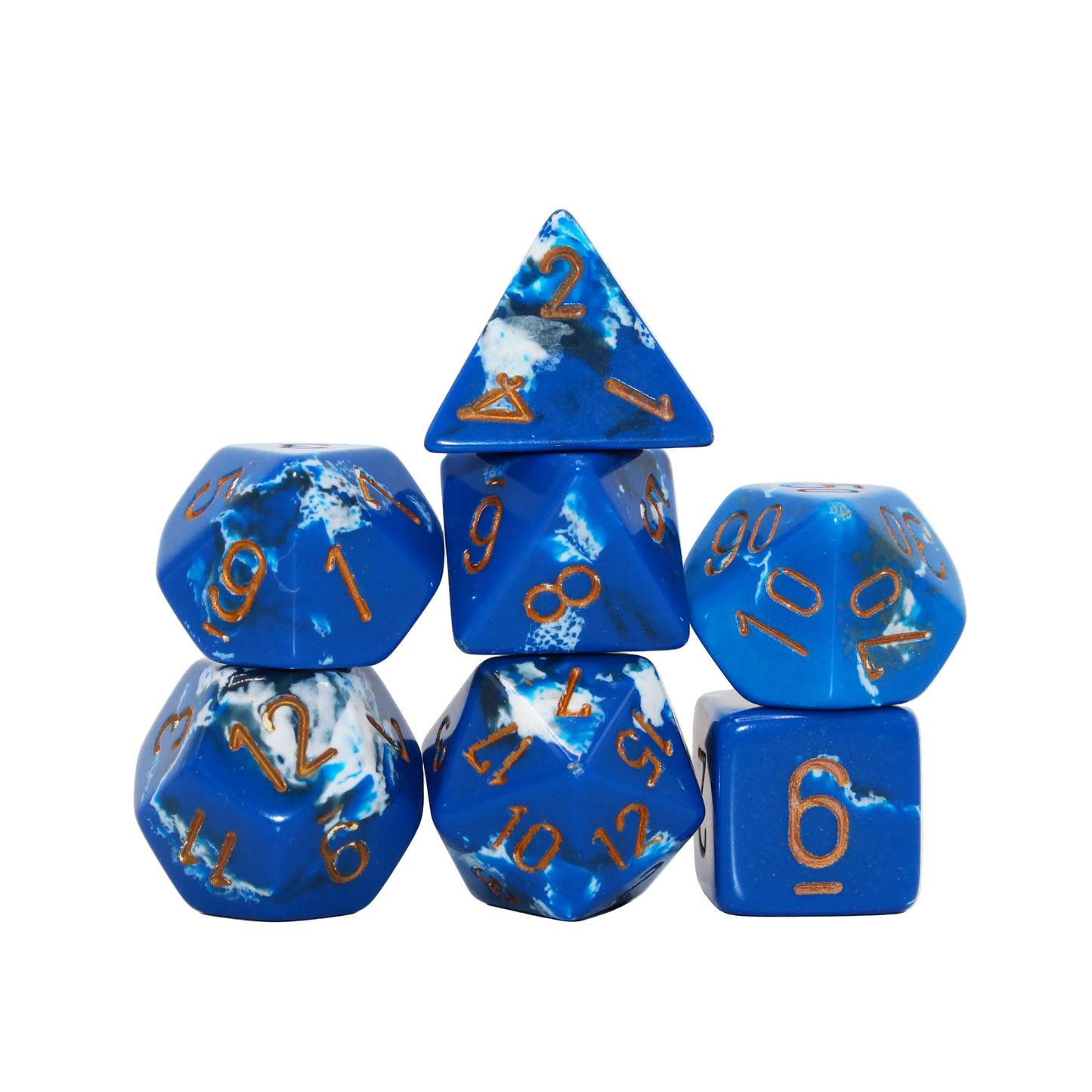 Brush - Wavebreak with Gold Dice Set
