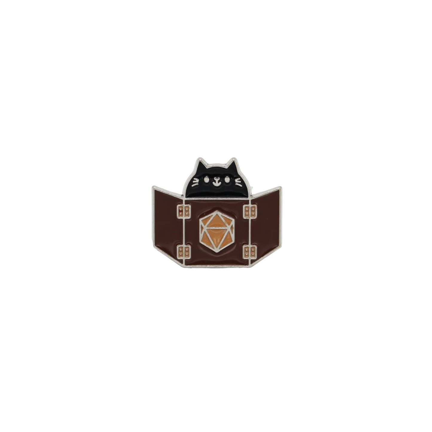 D&D Enamel Pin - Dungeon Master Cat