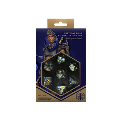 Critical Role Champion Dice Set: Beauregard Lionett
