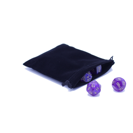 Suede Dice Bag - Black