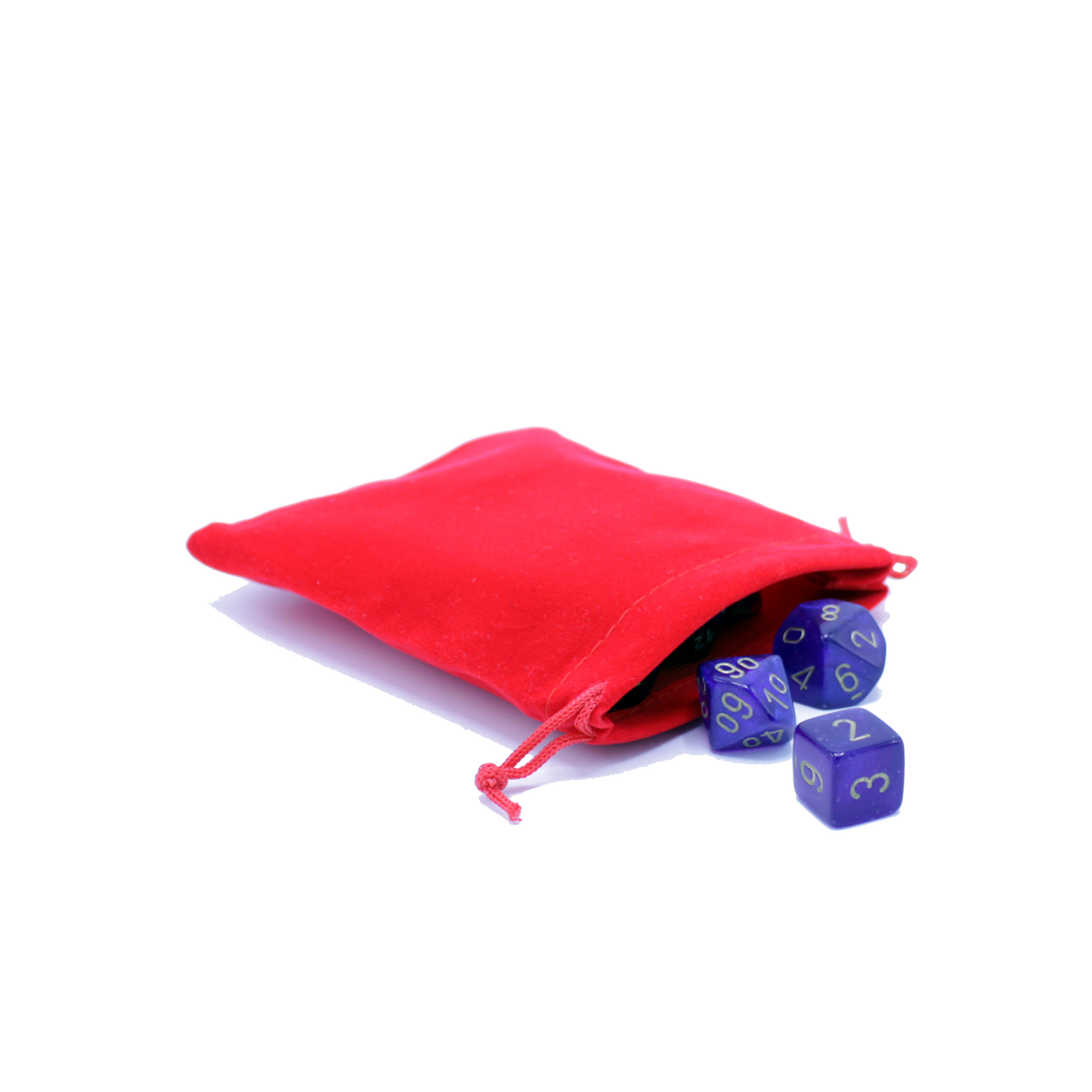 Suede Dice Bag - Red