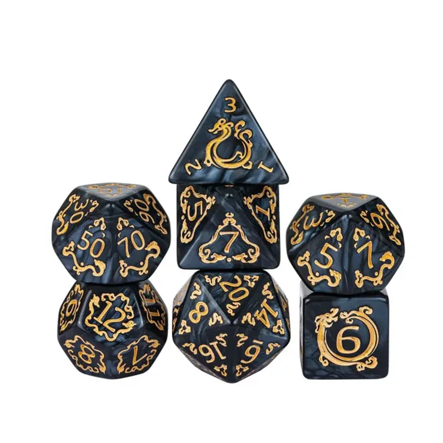Dragon Tempest - Black Dice Set