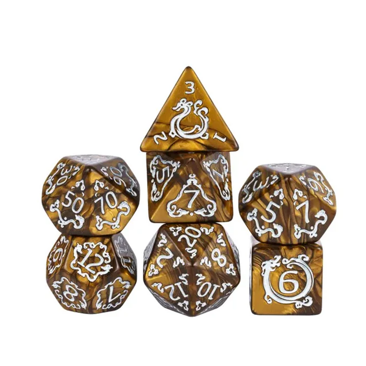 Dragon Tempest - Bronze Dice Set