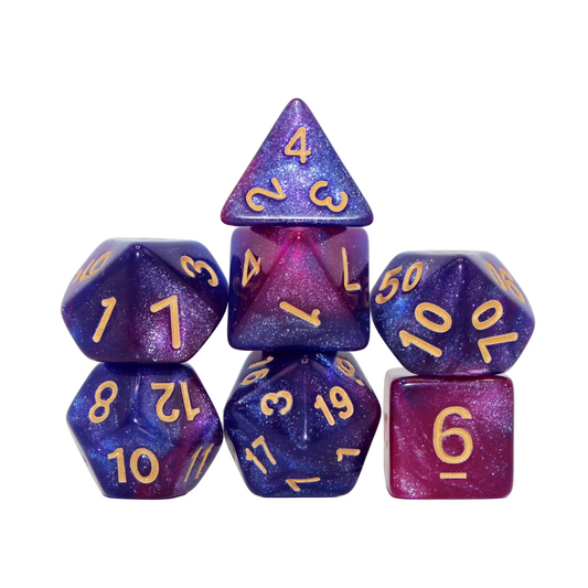 Galaxy - Purple Dice Set