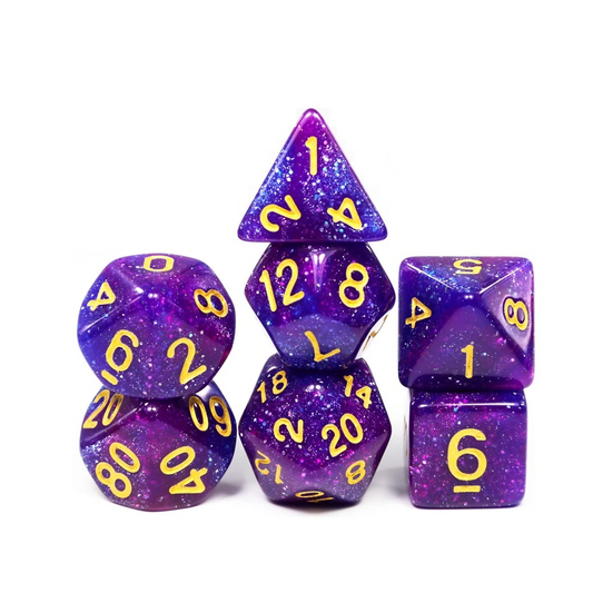 Galaxy - Purple Dice Set