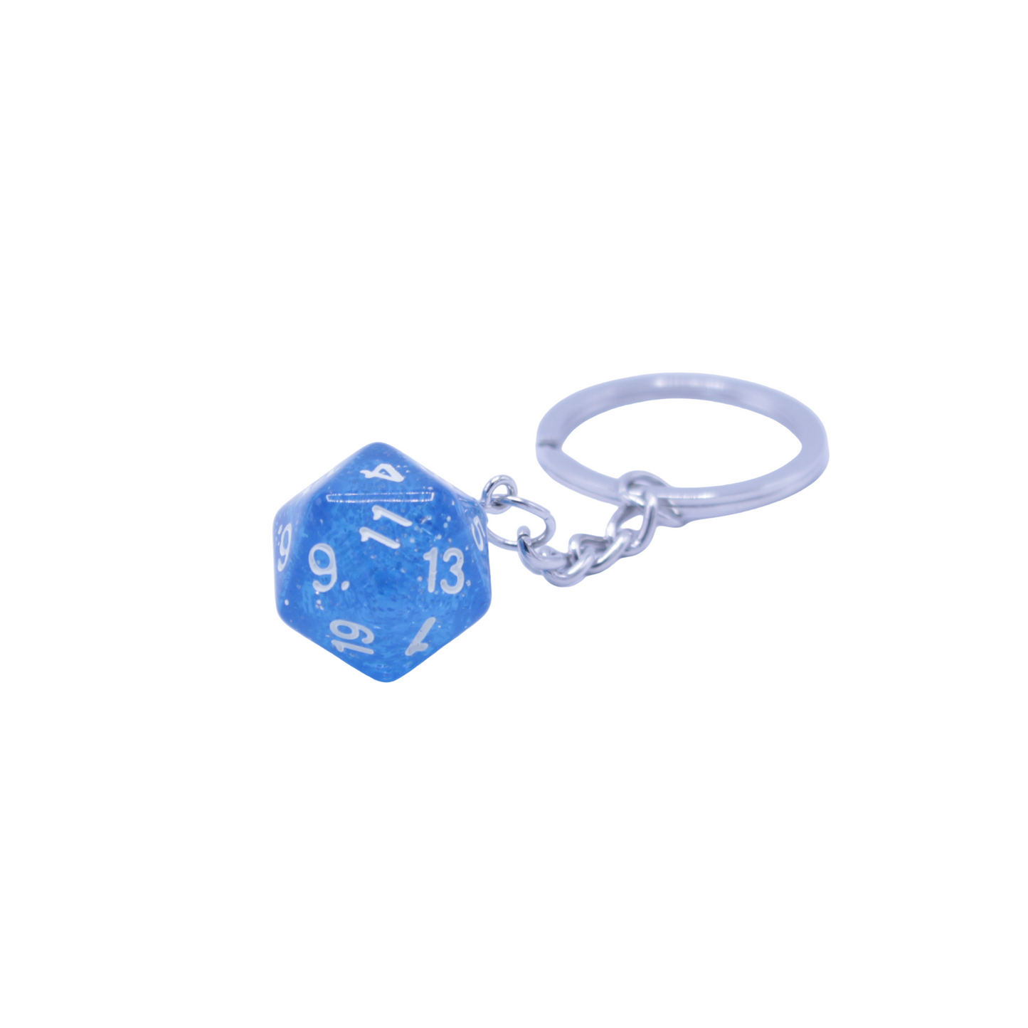 D20 Keychain - Blue