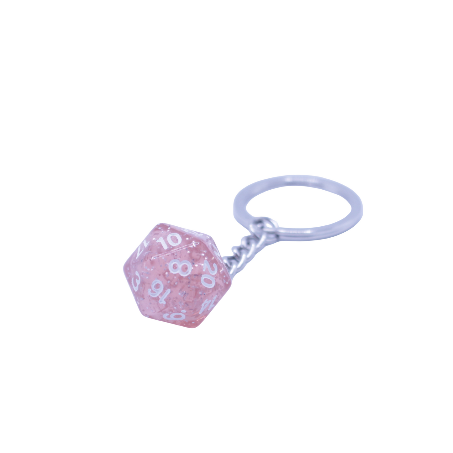D20 Keychain - Pink