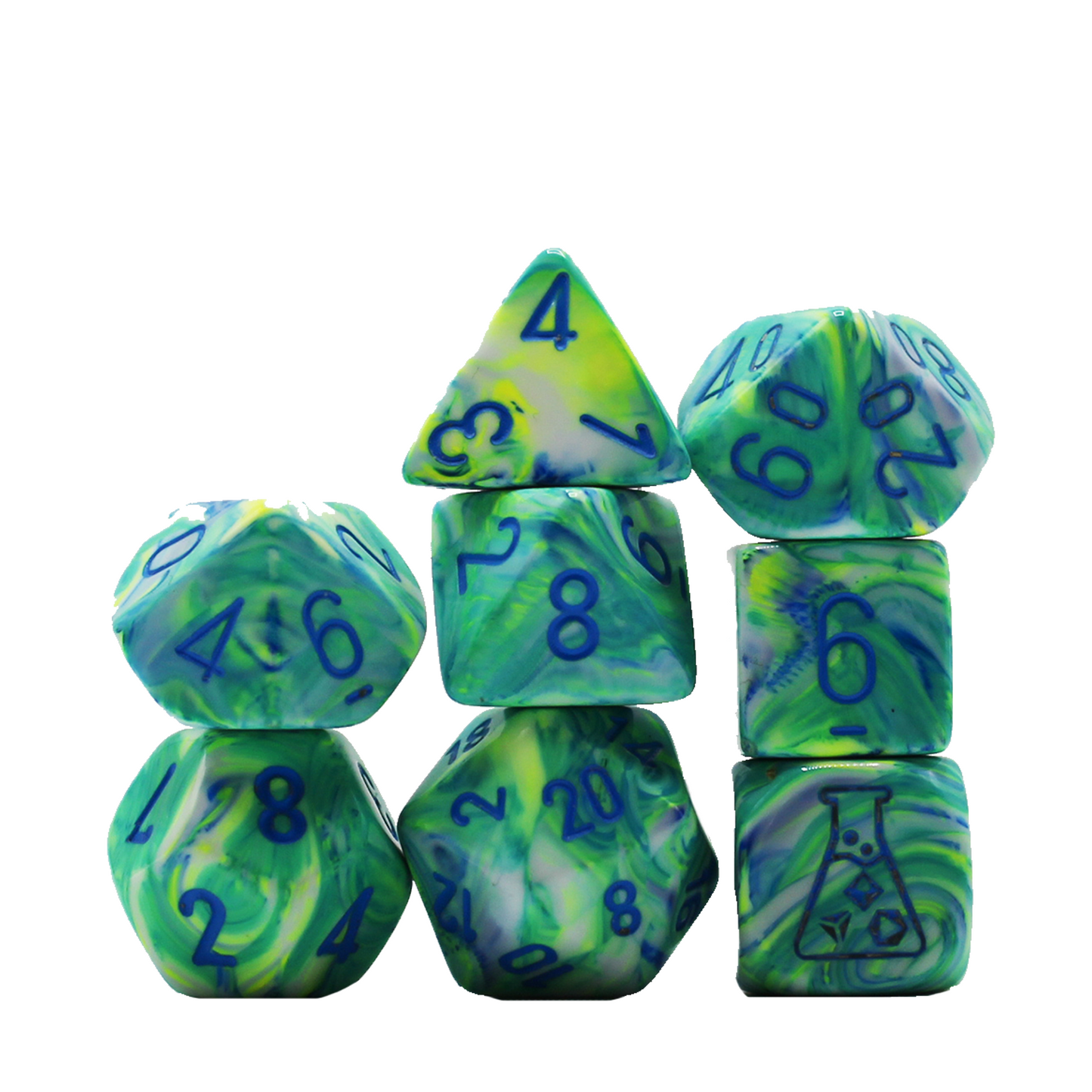 Lab Dice - Garden and Blue Dice Set