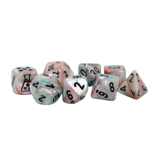 Lab Dice - Sea Shell and Black Dice Set