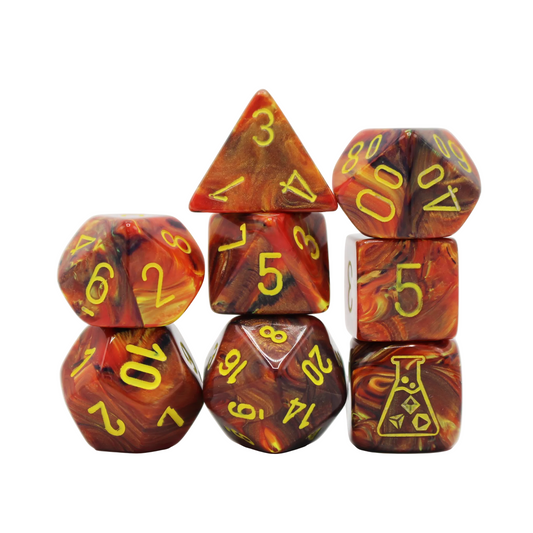 Lab Dice - Underworld and Yellow Dice Set