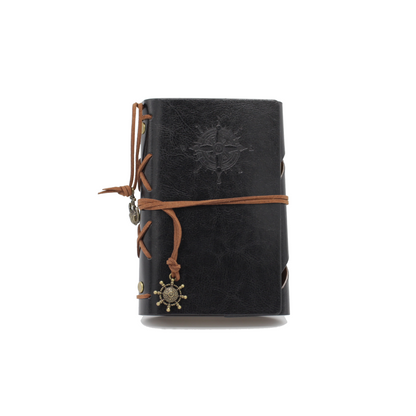 Faux-Leather Notebook - Black