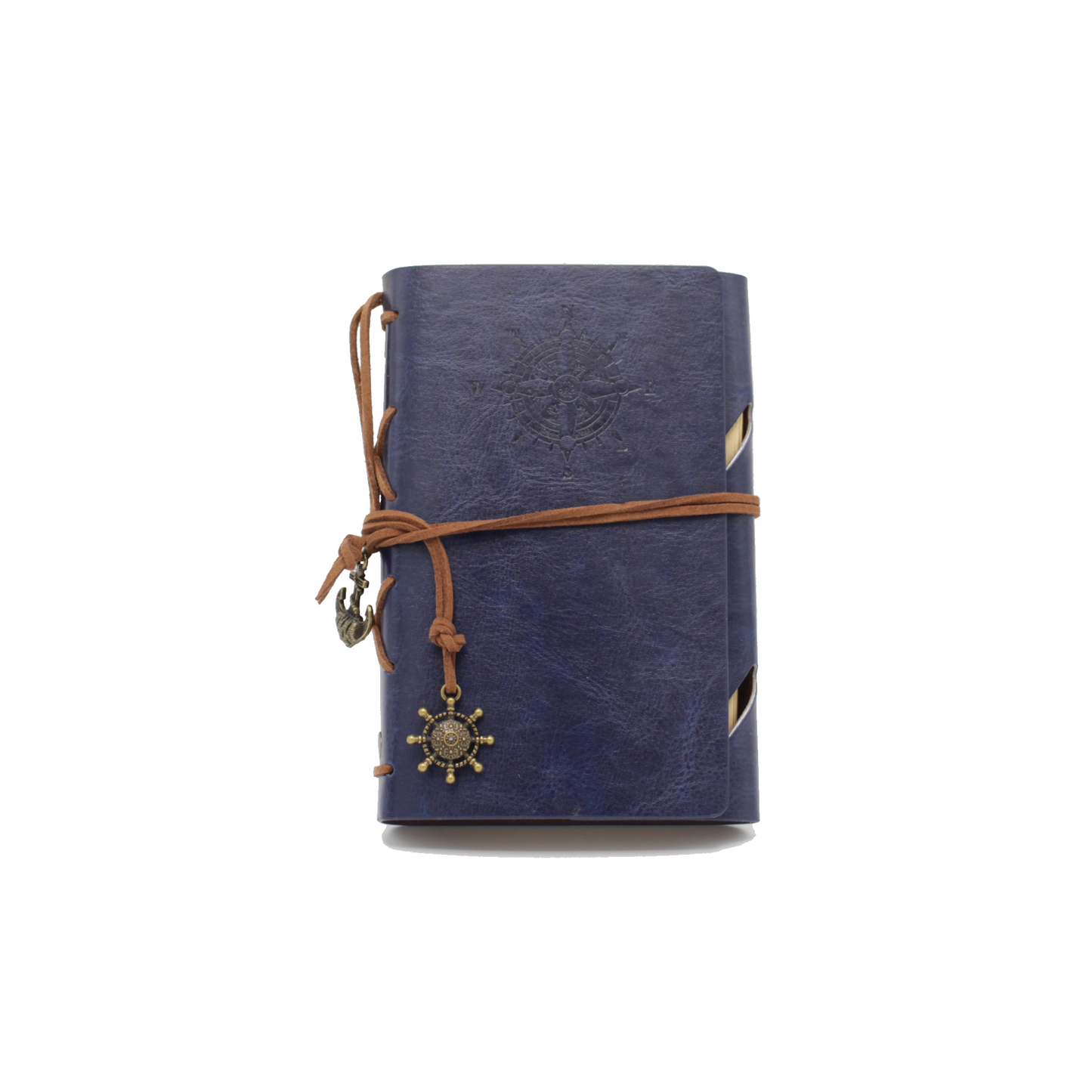 Faux-Leather Notebook - Blue