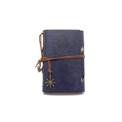 Faux-Leather Notebook - Blue