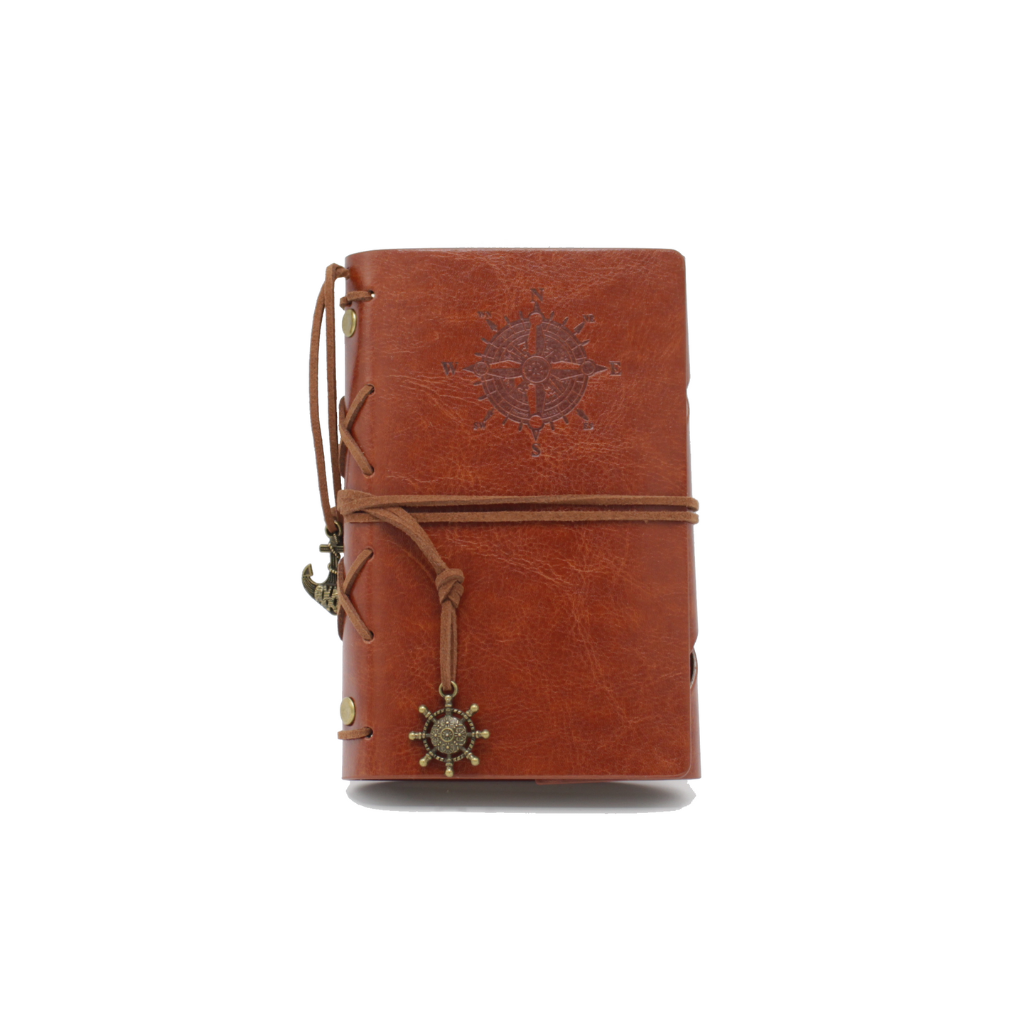 Faux-Leather Notebook - Brown