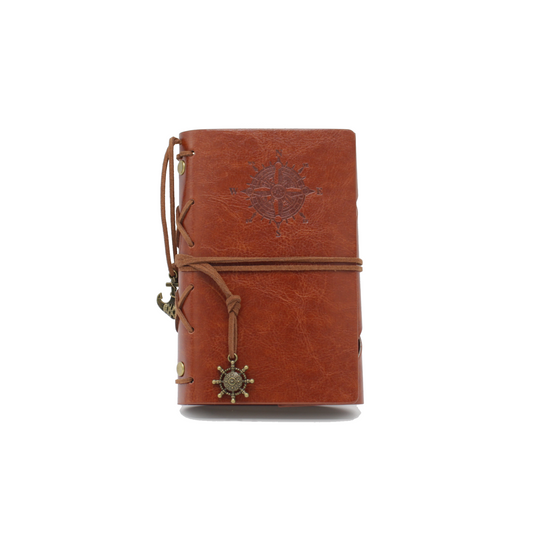 Faux-Leather Notebook - Brown