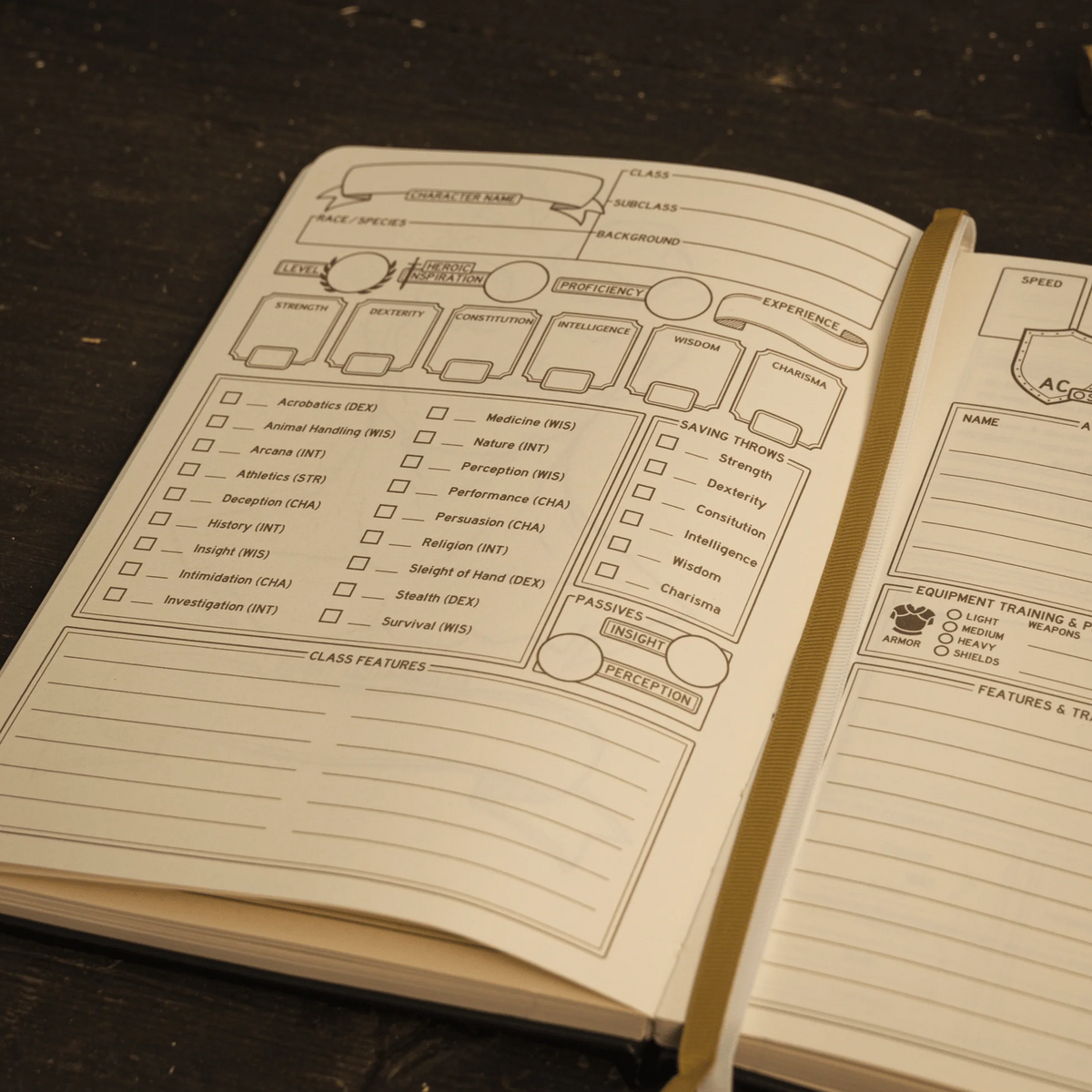 D&D 5E Player Journal - Brown